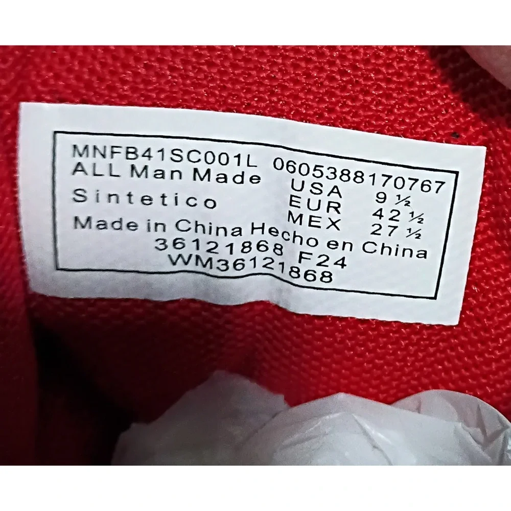 FUBU Heritage High Top Sneakers Men 9.5 Red Black Basketball Streetwear Shoes‎